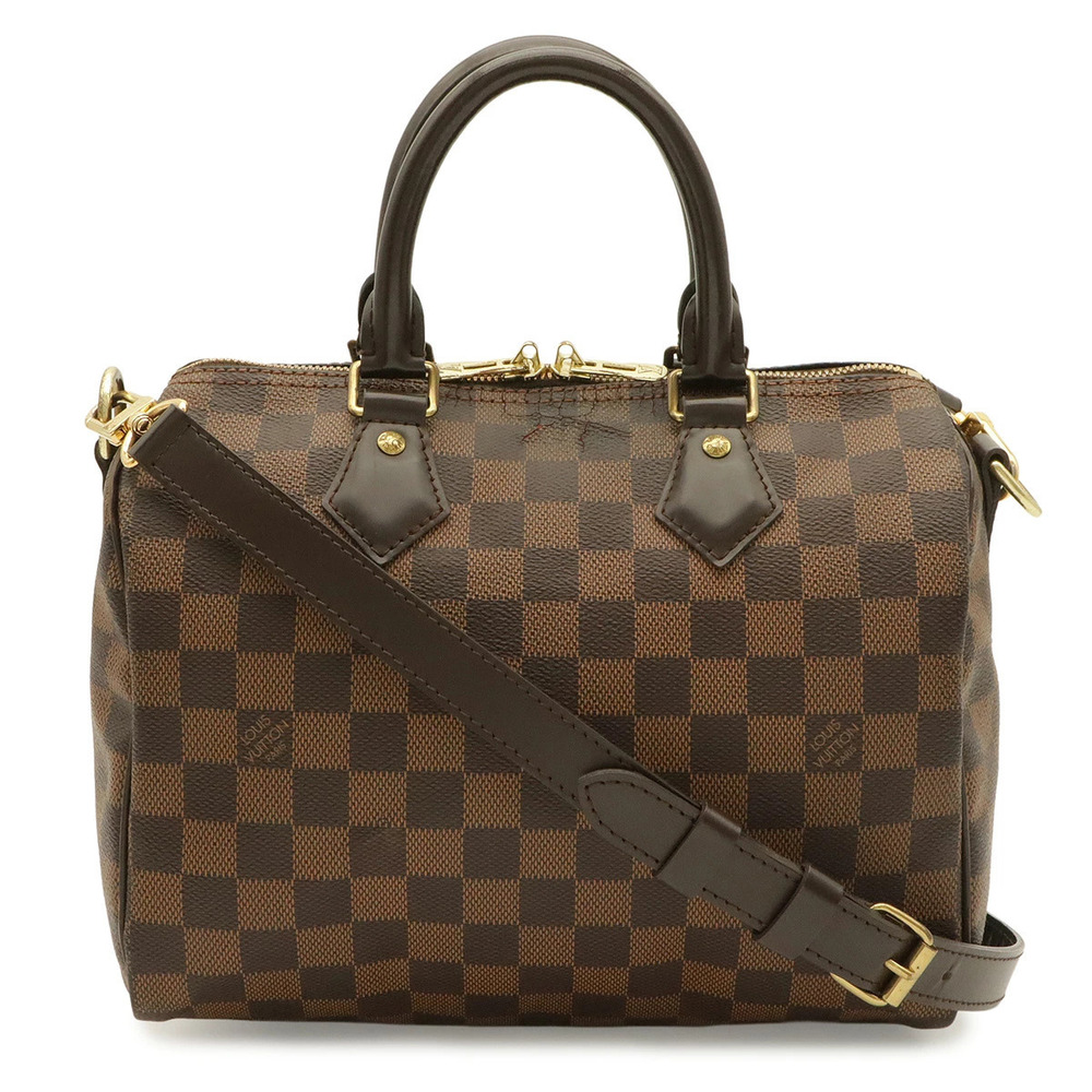 LOUIS VUITTON Damier Speedy Bandouliere 2way Shoulder Bag Boston Crossbody